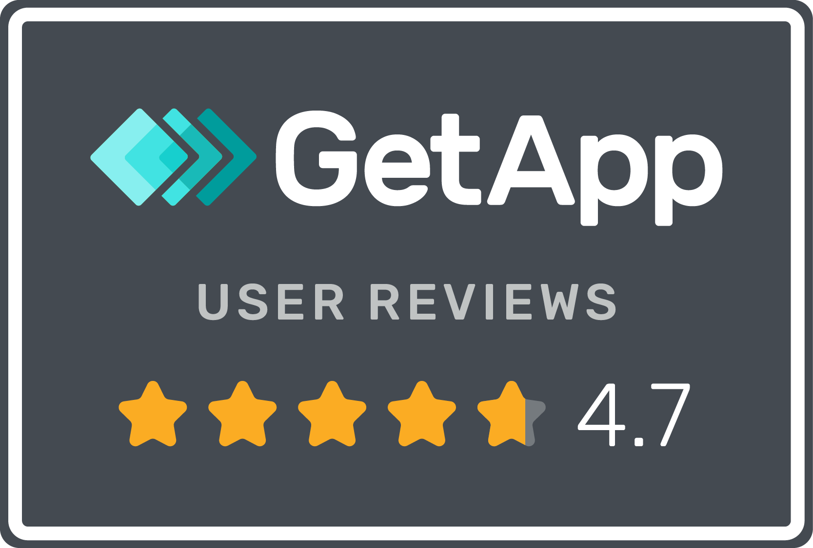 GetApp — 4.7 estrelas (User Reviews)